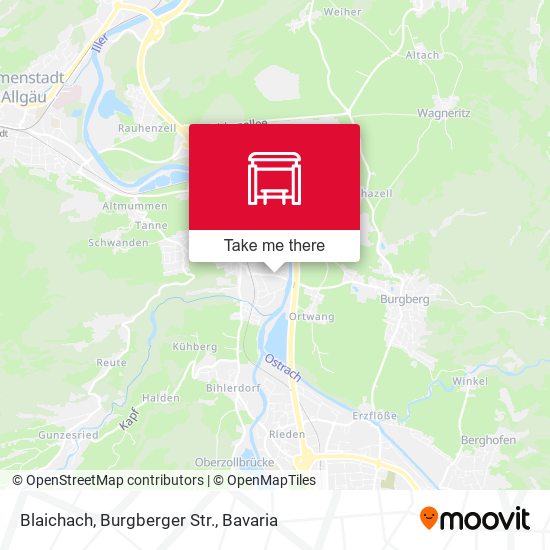 Карта Blaichach, Burgberger Str.