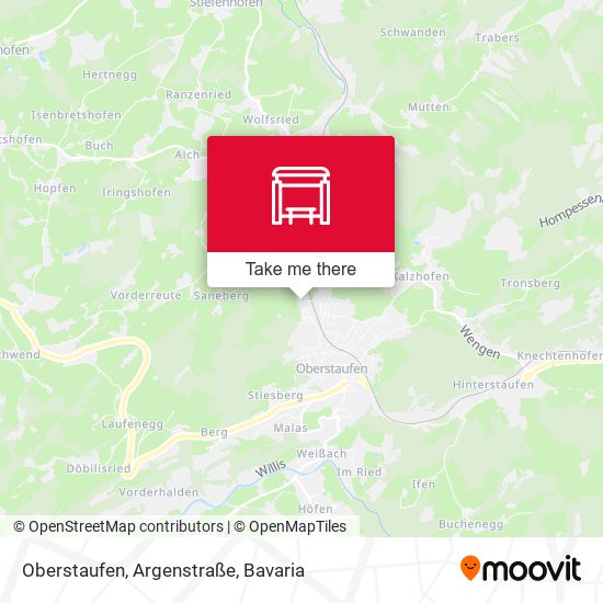 Oberstaufen, Argenstraße map