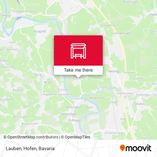 Карта Lauben, Hofen