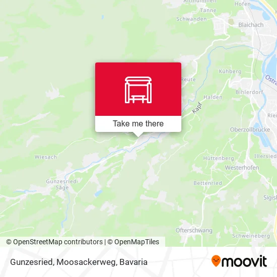 Карта Gunzesried, Moosackerweg