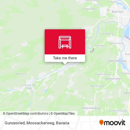 Карта Gunzesried, Moosackerweg
