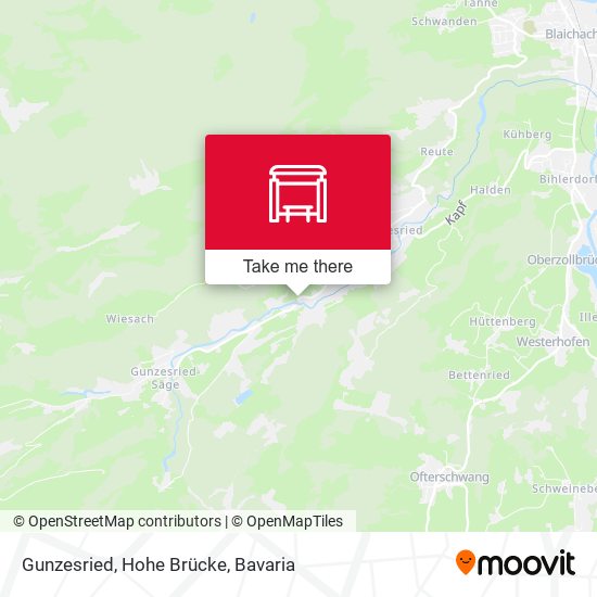 Gunzesried, Hohe Brücke map