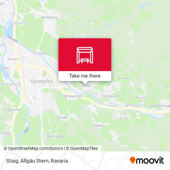 Staig, Allgäu Stern map