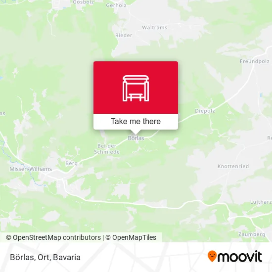Карта Börlas, Ort