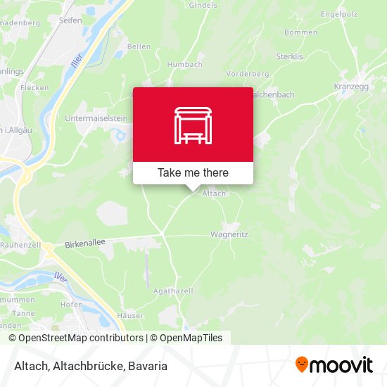 Altach, Altachbrücke map