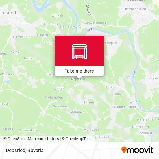 Карта Depsried