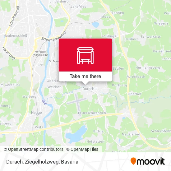 Карта Durach, Ziegelholzweg