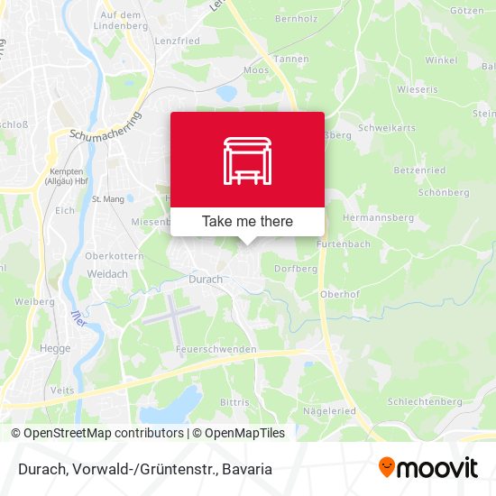 Durach, Vorwald-/Grüntenstr. map