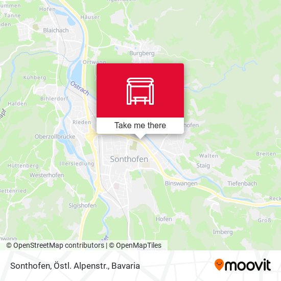 Sonthofen, Östl. Alpenstr. map