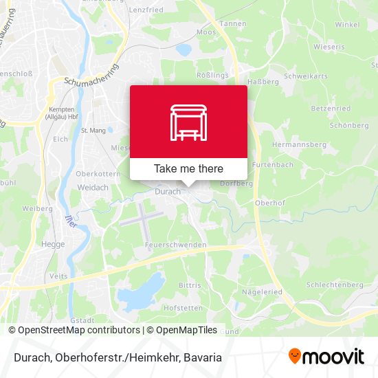 Durach, Oberhoferstr./Heimkehr map