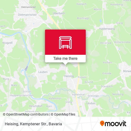 Heising, Kemptener Str. map