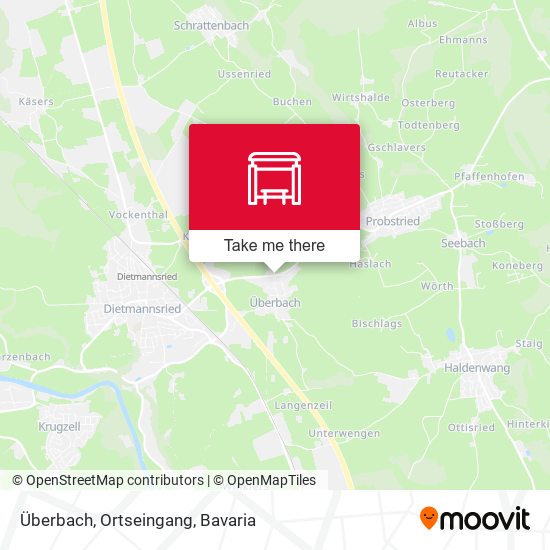 Überbach, Ortseingang map