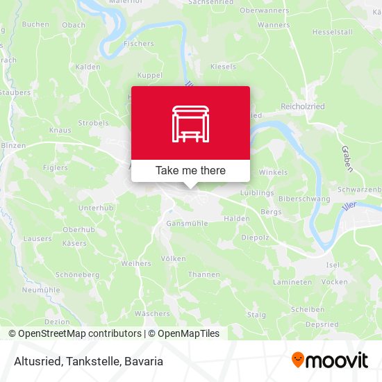 Карта Altusried, Tankstelle