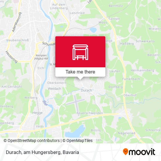 Durach, am Hungersberg map