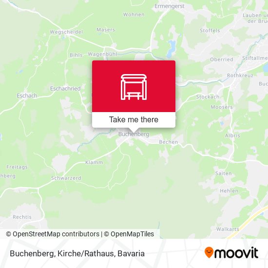 Buchenberg, Kirche/Rathaus map