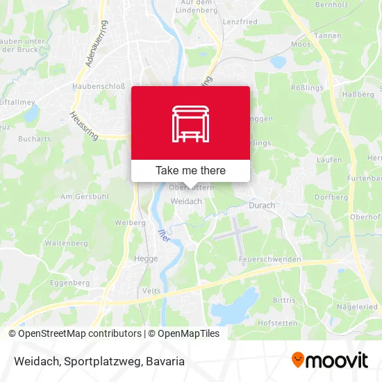 Карта Weidach, Sportplatzweg