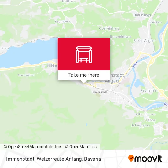 Карта Immenstadt, Welzerreute Anfang