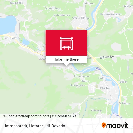 Карта Immenstadt, Liststr./Lidl
