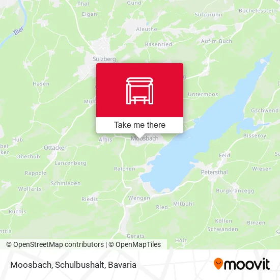 Карта Moosbach, Schulbushalt