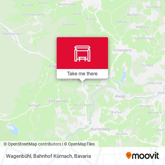 Wagenbühl, Bahnhof Kürnach map