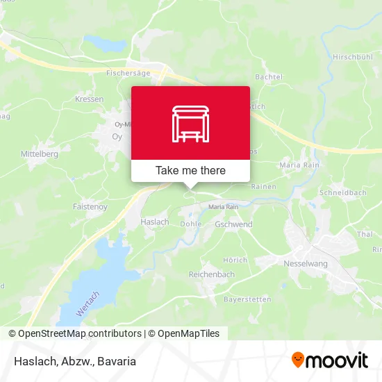 Карта Haslach, Abzw.