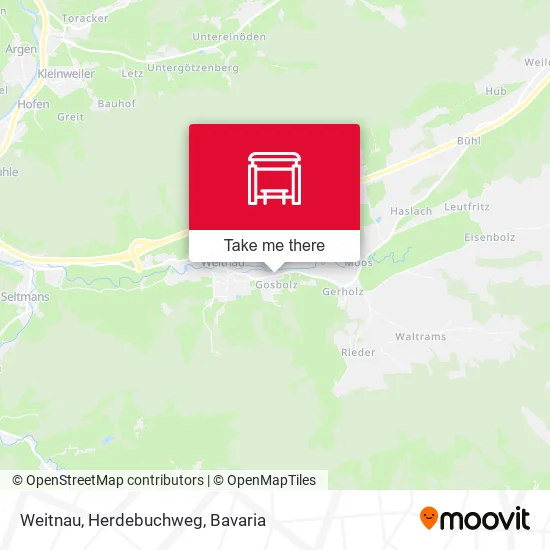 Карта Weitnau, Herdebuchweg