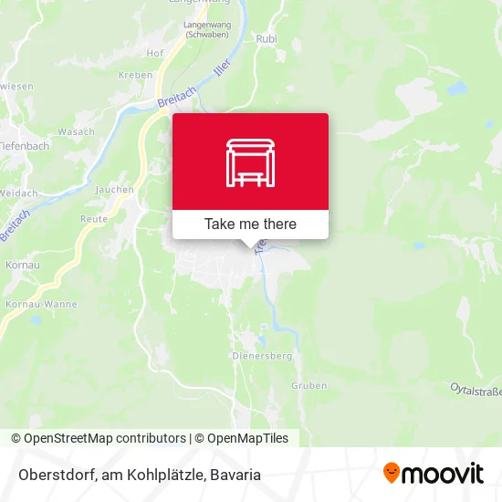 Карта Oberstdorf, am Kohlplätzle