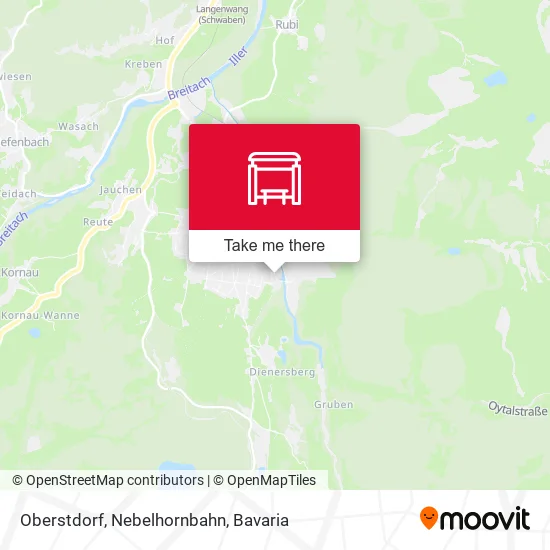 Карта Oberstdorf, Nebelhornbahn