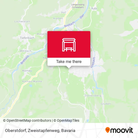 Карта Oberstdorf, Zweistapfenweg