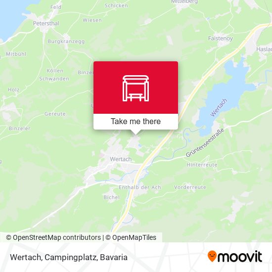 Wertach, Campingplatz map