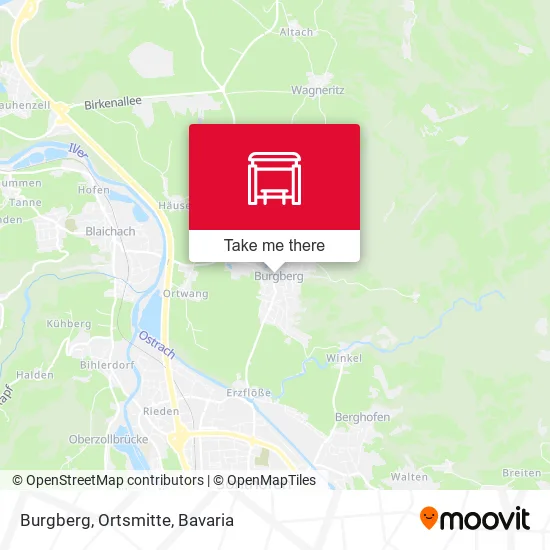 Карта Burgberg, Ortsmitte