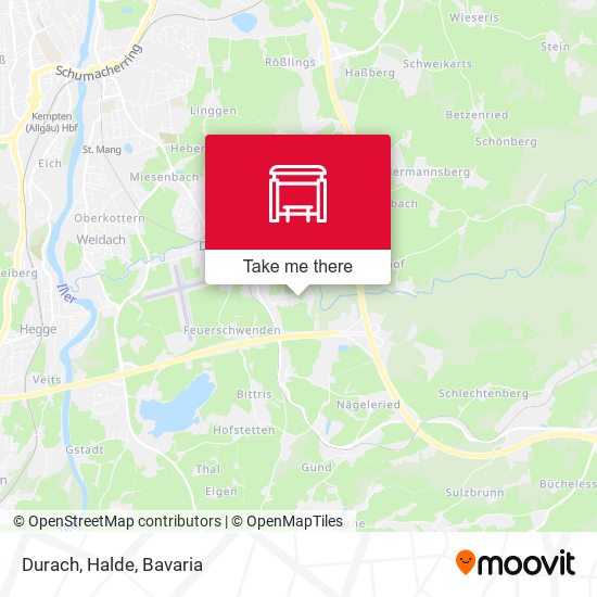 Карта Durach, Halde