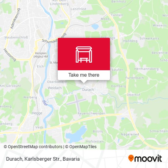Durach, Karlsberger Str. map