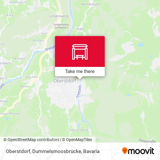 Карта Oberstdorf, Dummelsmoosbrücke