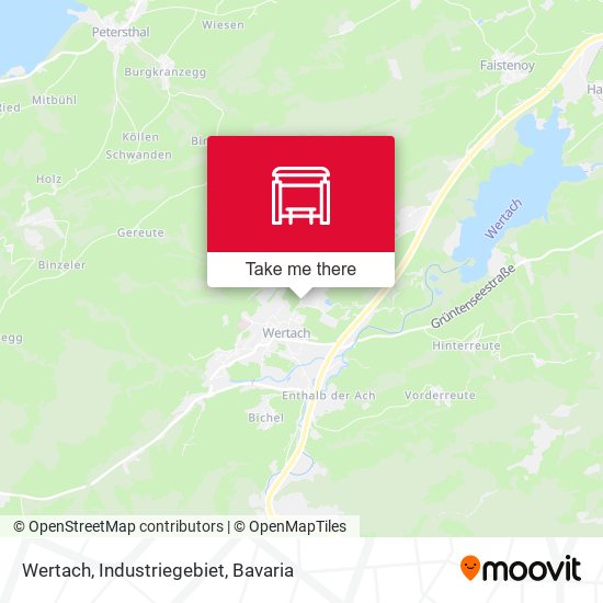 Wertach, Industriegebiet map