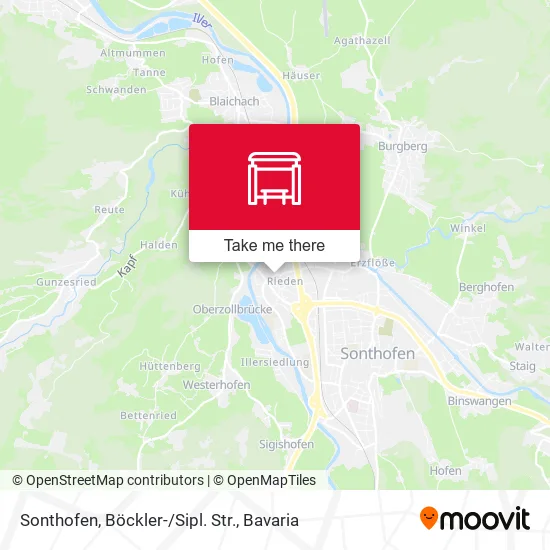 Карта Sonthofen, Böckler-/Sipl. Str.