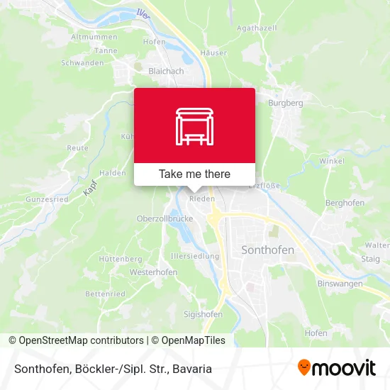 Карта Sonthofen, Böckler-/Sipl. Str.