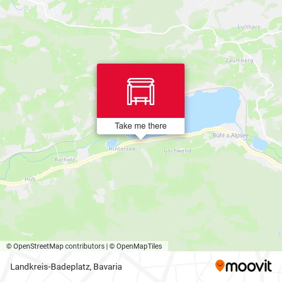 Карта Landkreis-Badeplatz