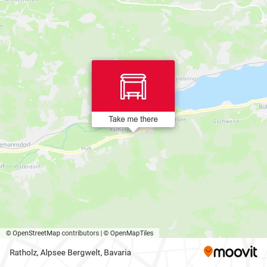 Карта Ratholz, Alpsee Bergwelt
