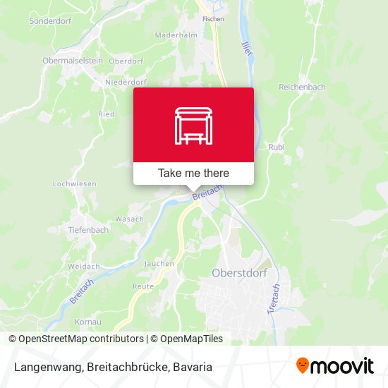 Langenwang, Breitachbrücke map