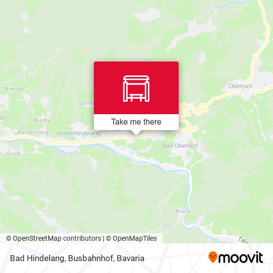 Bad Hindelang, Busbahnhof map