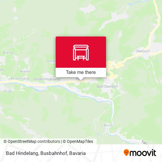 Bad Hindelang, Busbahnhof map