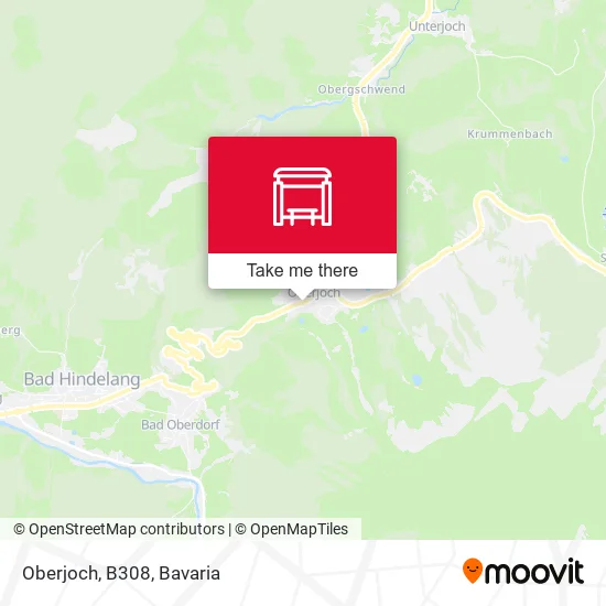 Карта Oberjoch, B308
