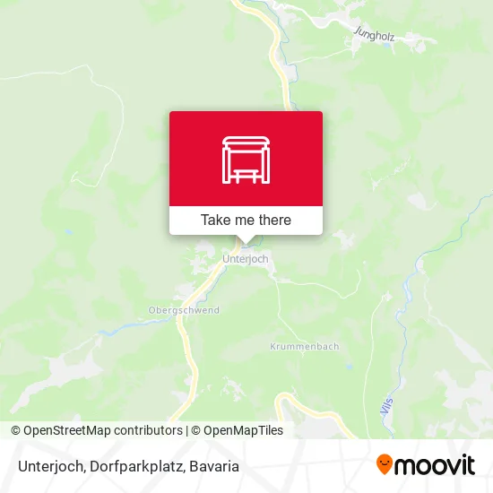 Карта Unterjoch, Dorfparkplatz