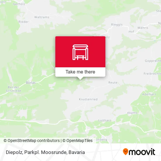 Карта Diepolz, Parkpl. Moosrunde