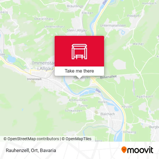 Карта Rauhenzell, Ort