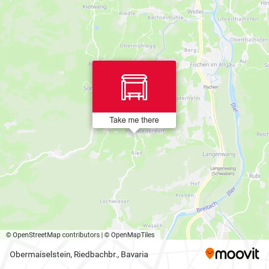 Карта Obermaiselstein, Riedbachbr.