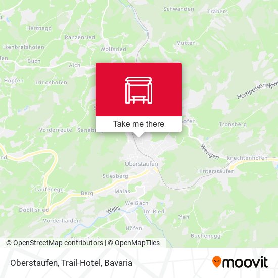 Oberstaufen, Trail-Hotel map