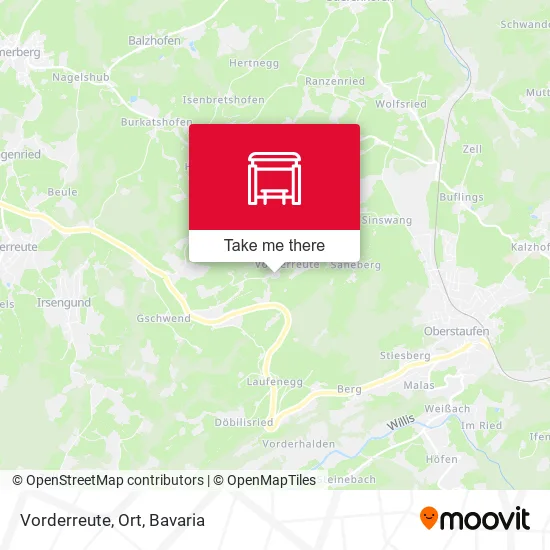 Карта Vorderreute, Ort