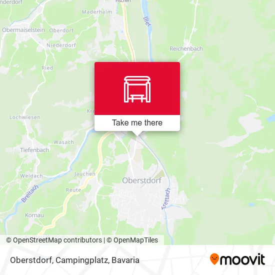 Карта Oberstdorf, Campingplatz
